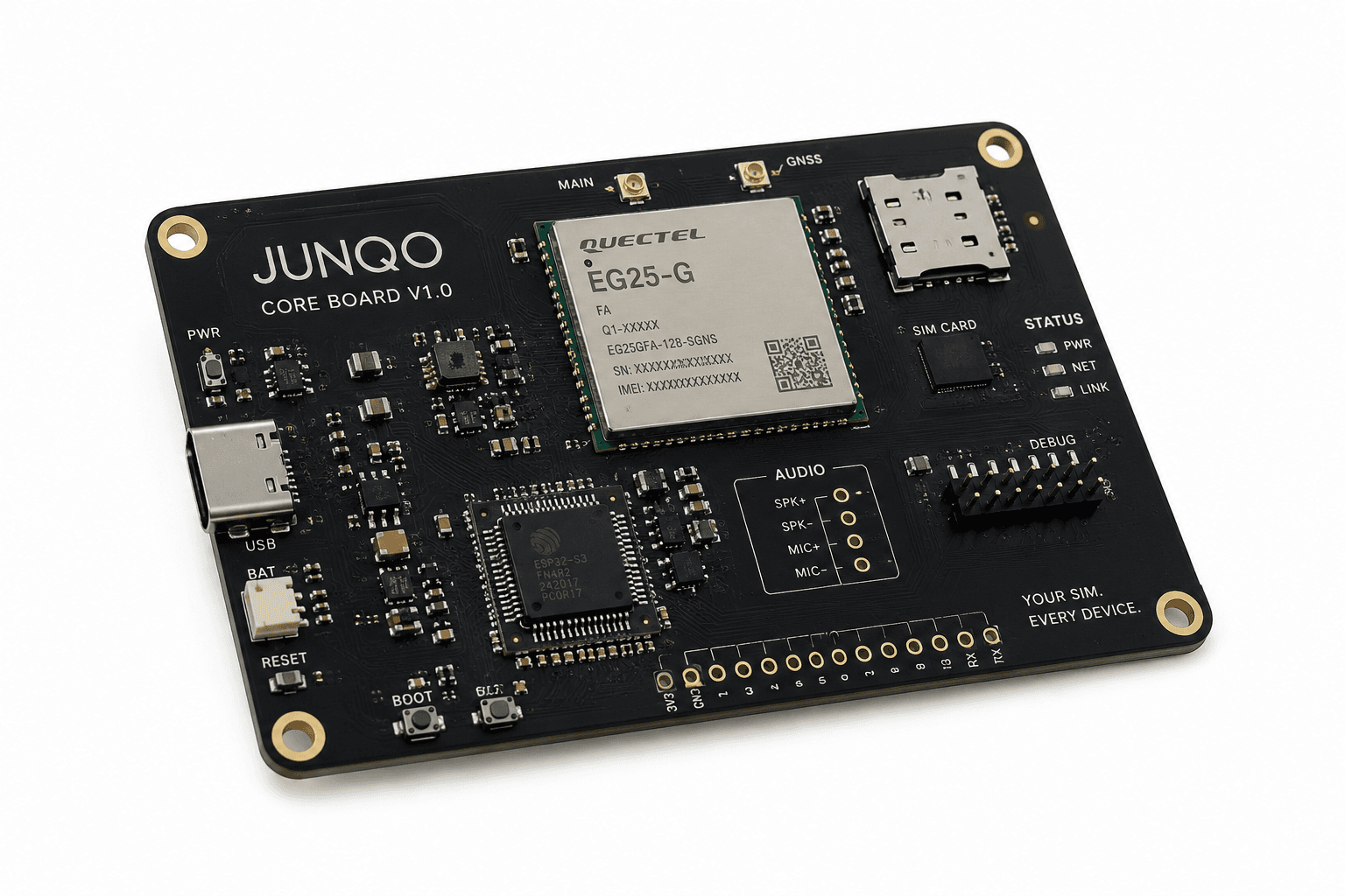 Junqo Core Board V1.0 — prototype hardware